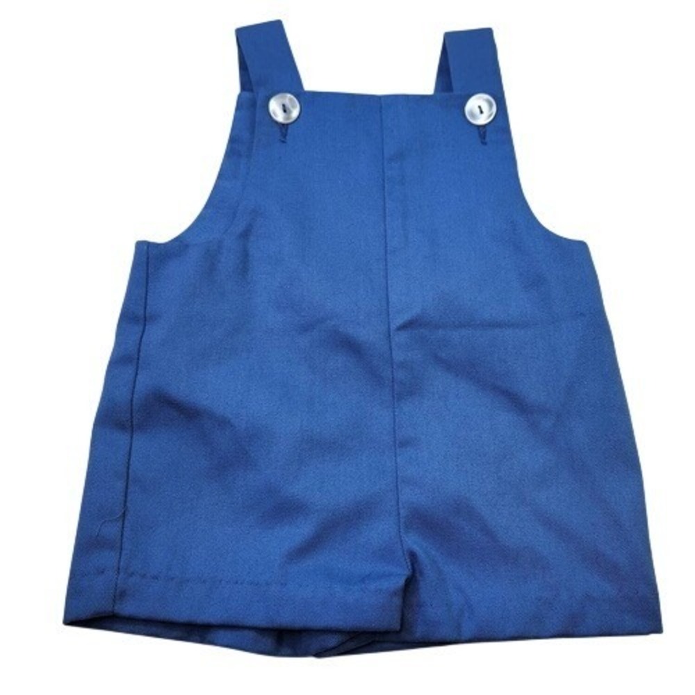 Vintage Imp Originals Blue Shortall Overalls Infant 12 Months Button Shoulder